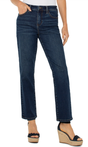 Dark Wash Straight-Leg Jeans – Classic Everyday Denim